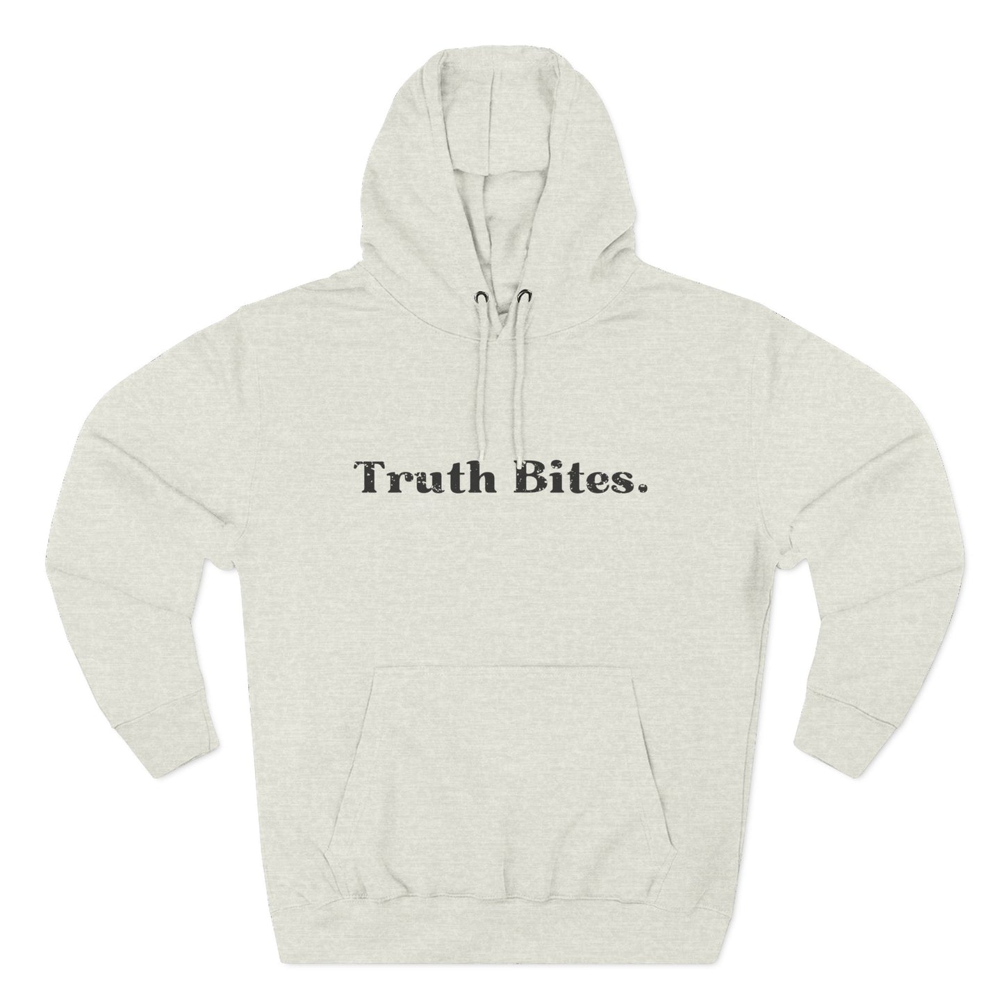'Truth Bites' Three-Panel Fleece Hoodie - Unisex