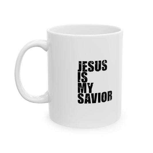 'Jesus is my Savior, But I Still Need a Therapist' Mug - (11oz, 15oz) - White
