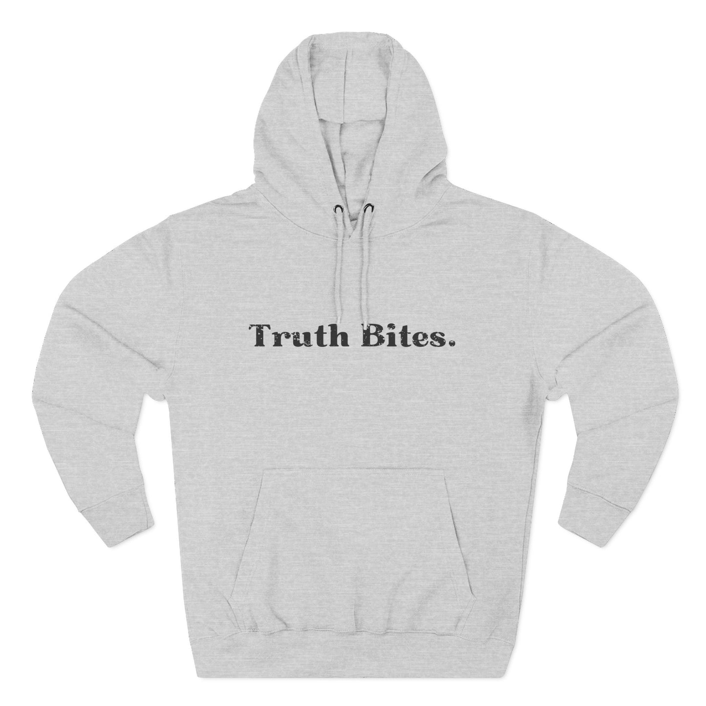 'Truth Bites' Three-Panel Fleece Hoodie - Unisex